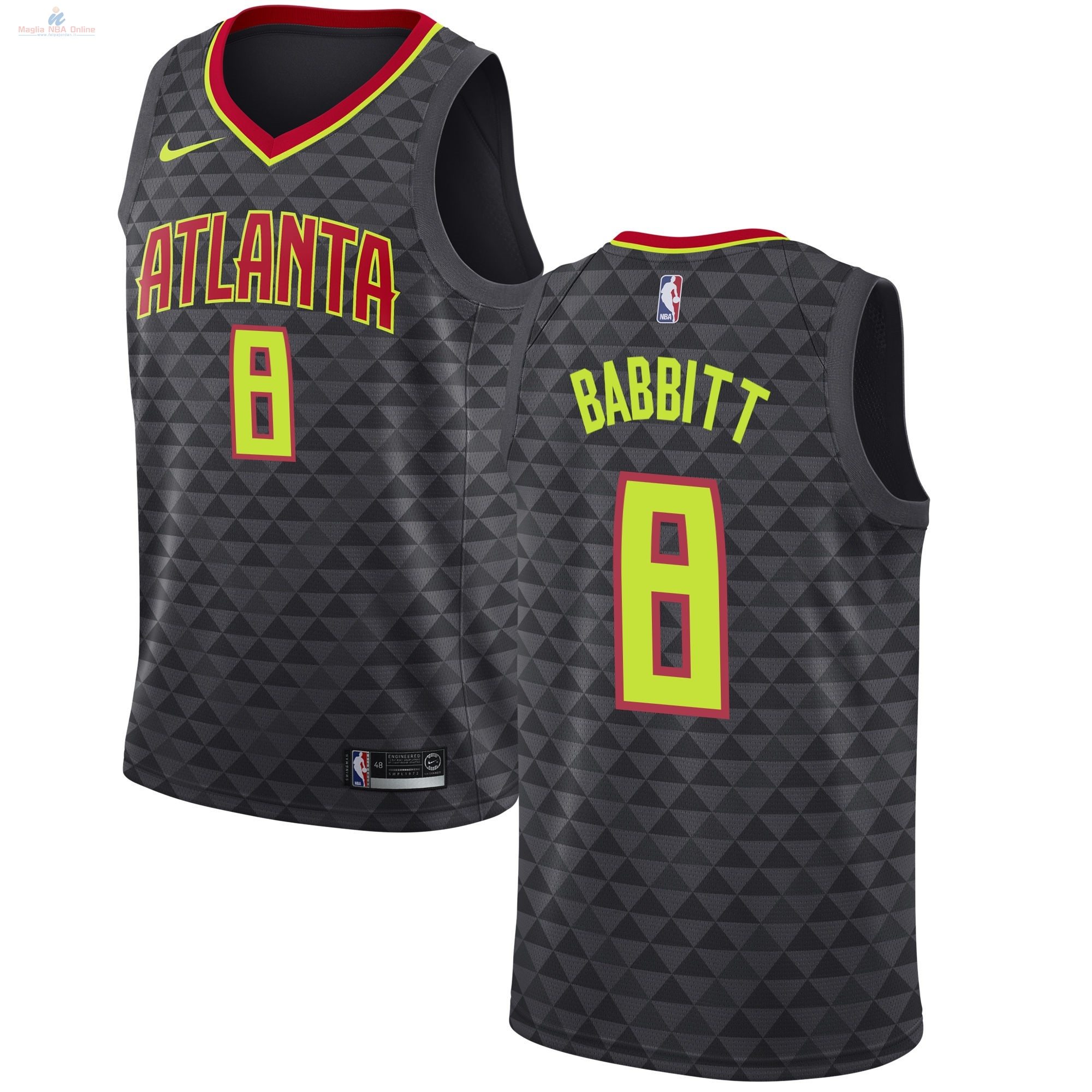 Acquista Maglia NBA Nike Atlanta Hawks #8 Luke Babbitt Nero Icon