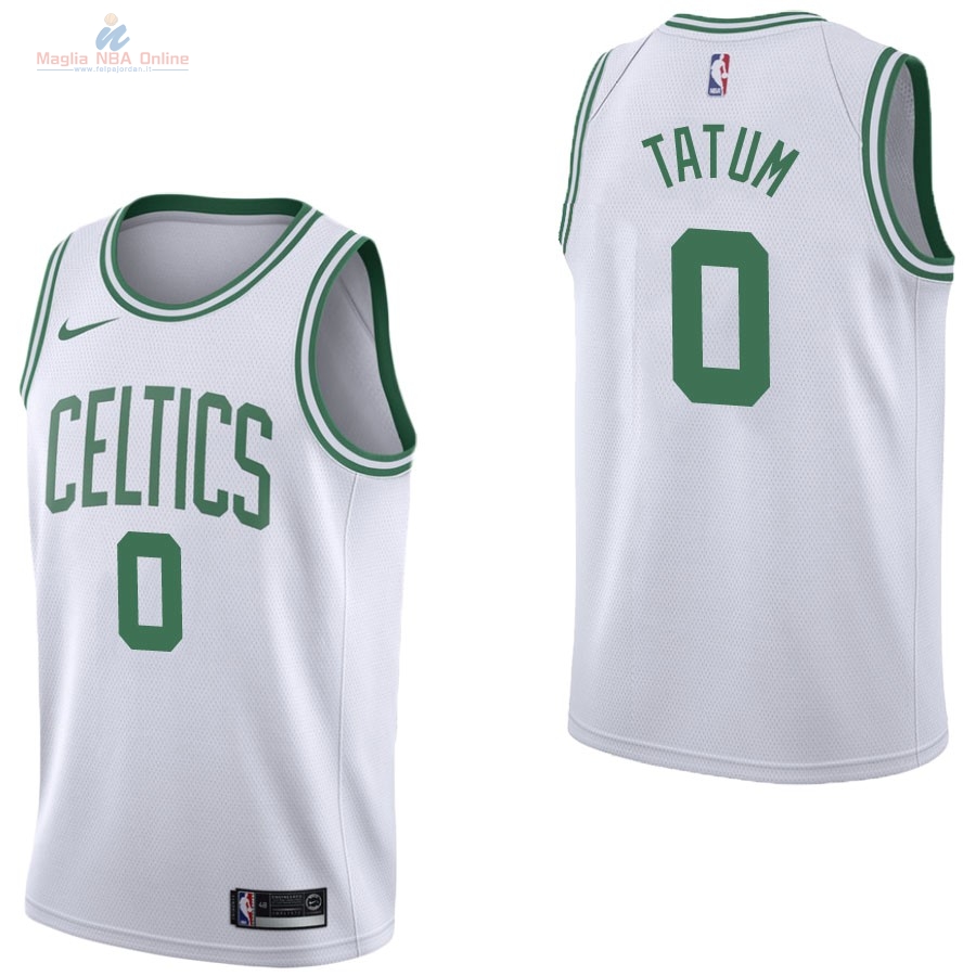 Acquista Maglia NBA Nike Boston Celtics #0 Jayson Tatum Bianco Association
