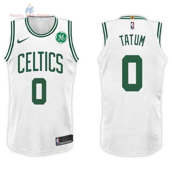 Acquista Maglia NBA Nike Boston Celtics #0 Jayson Tatum Bianco