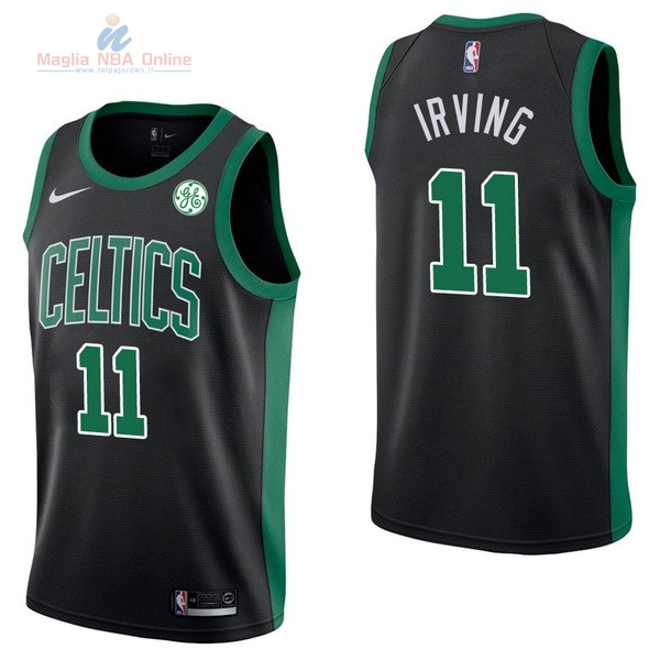 Acquista Maglia NBA Nike Boston Celtics #11 Kyrie Irving Nero