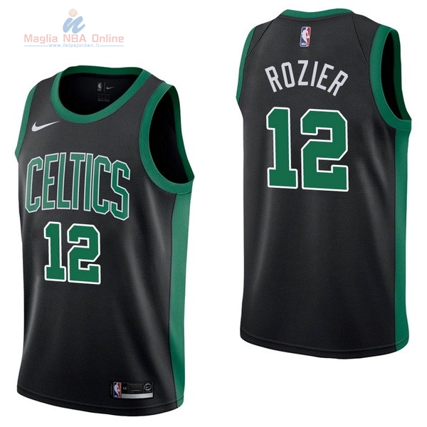 Acquista Maglia NBA Nike Boston Celtics #12 Terry Rozier Nero Statement