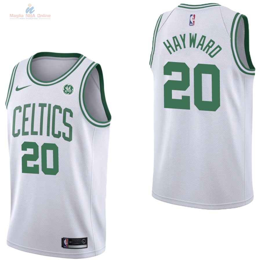 Acquista Maglia NBA Nike Boston Celtics #20 Gordon Hayward Bianco