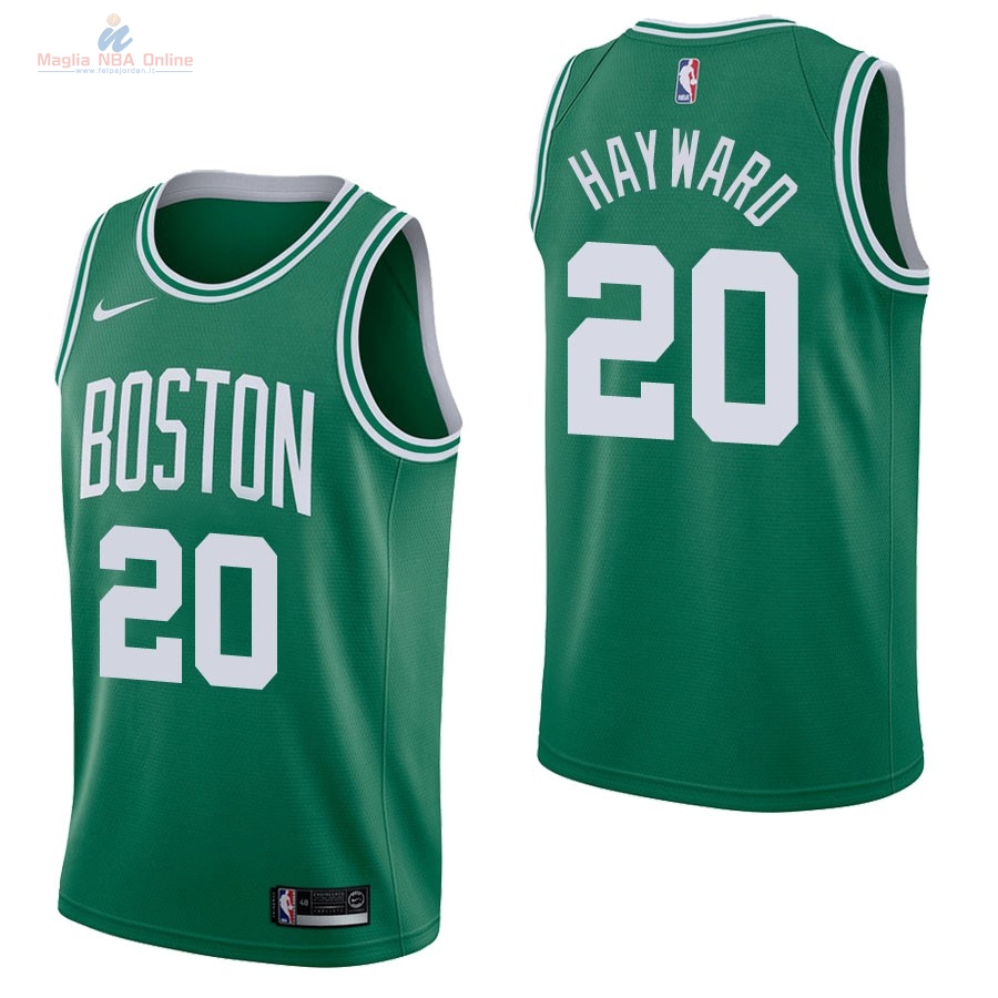 Acquista Maglia NBA Nike Boston Celtics #20 Gordon Hayward Verde Icon