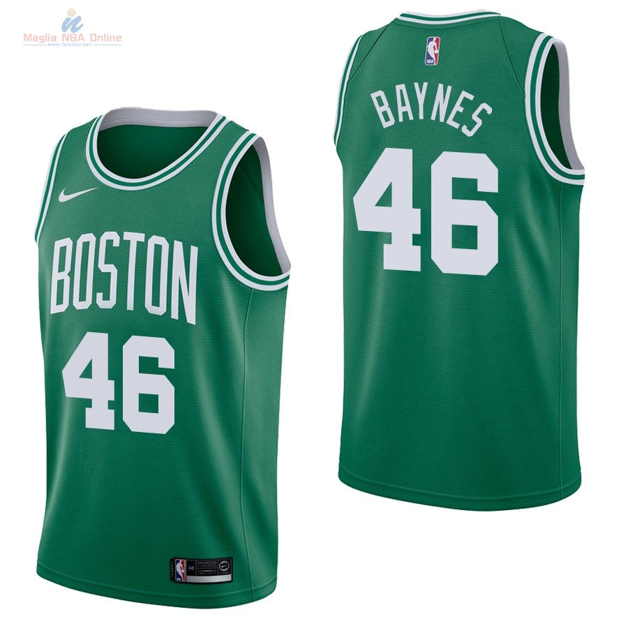 Acquista Maglia NBA Nike Boston Celtics #46 Aron Baynes Verde Icon