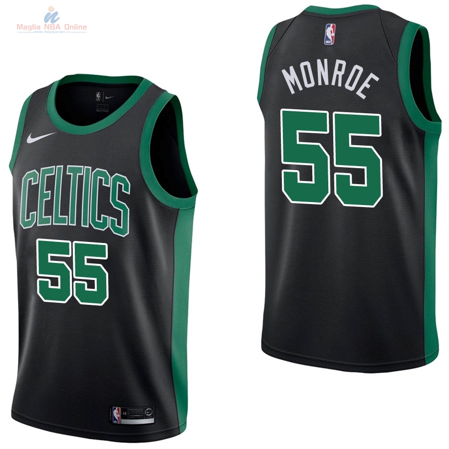 Acquista Maglia NBA Nike Boston Celtics #55 Greg Monroe Nero Statement