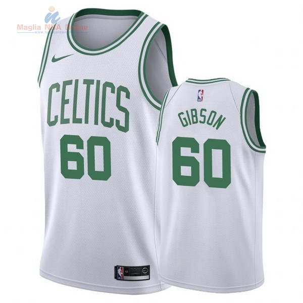 Acquista Maglia NBA Nike Boston Celtics #60 Jonathan Gibson Bianco Association