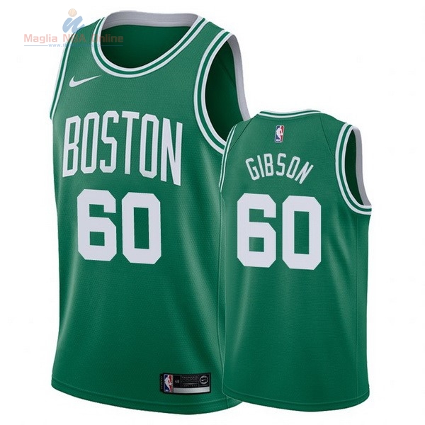 Acquista Maglia NBA Nike Boston Celtics #60 Jonathan Gibson Verde Icon