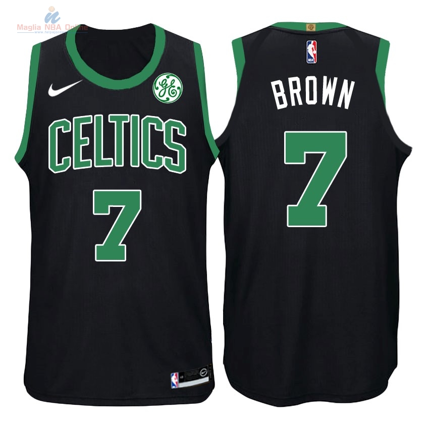 Acquista Maglia NBA Nike Boston Celtics #7 Jaylen Brown Nero