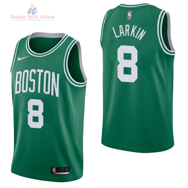 Acquista Maglia NBA Nike Boston Celtics #8 Shane Larkin Verde Icon