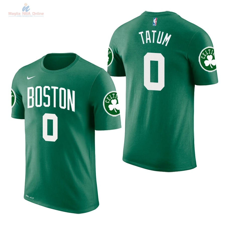Acquista Maglia NBA Nike Boston Celtics Manica Corta #0 Jayson Tatum Verde