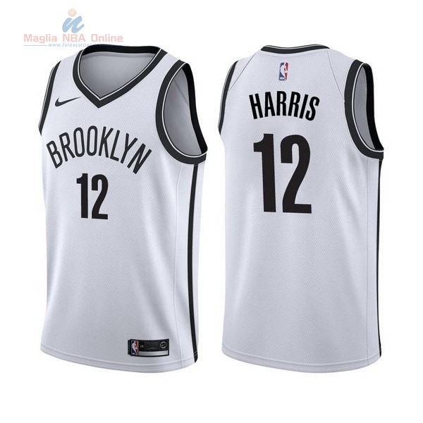 Acquista Maglia NBA Nike Brooklyn Nets #12 Joe Harris Bianco Association