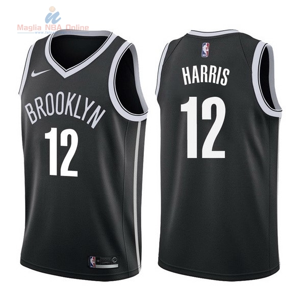 Acquista Maglia NBA Nike Brooklyn Nets #12 Joe Harris Nero Icon