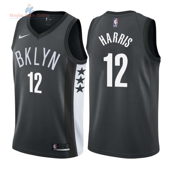 Acquista Maglia NBA Nike Brooklyn Nets #12 Joe Harris Nero Statement