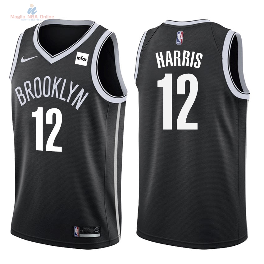 Acquista Maglia NBA Nike Brooklyn Nets #12 Joe Harris Nero