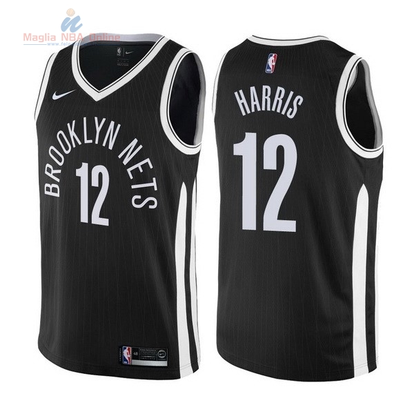 Acquista Maglia NBA Nike Brooklyn Nets #12 Joe Harris Nike Nero Città