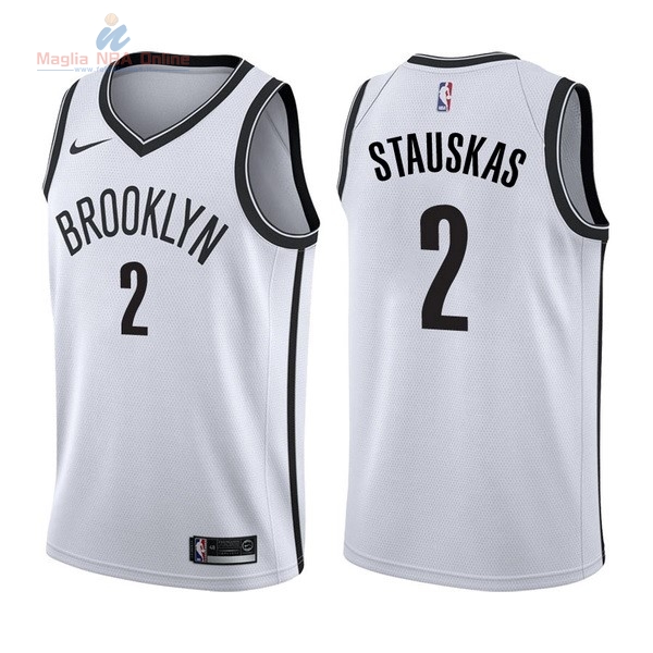 Acquista Maglia NBA Nike Brooklyn Nets #2 Akil Mitchell Bianco Association