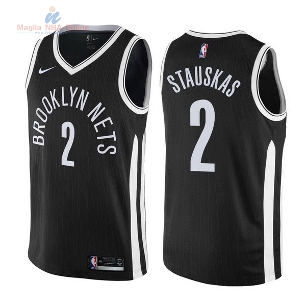 Acquista Maglia NBA Nike Brooklyn Nets #2 Akil Mitchell Nike Nero Città