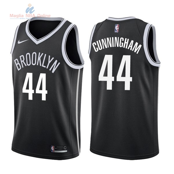 Acquista Maglia NBA Nike Brooklyn Nets #44 Dante Cunningham Nero Icon