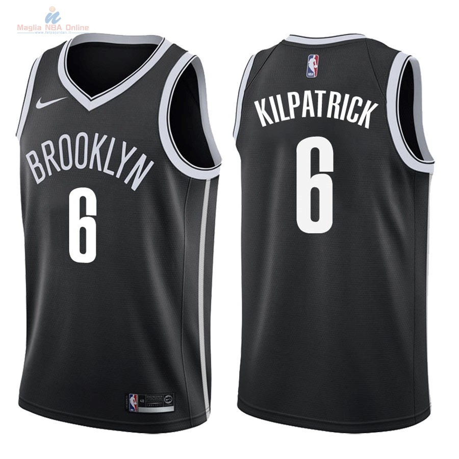 Acquista Maglia NBA Nike Brooklyn Nets #6 Sean Kilpatrick Nero Icon
