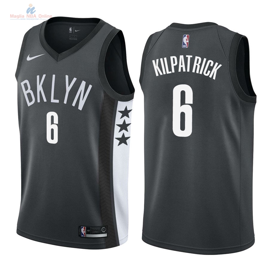 Acquista Maglia NBA Nike Brooklyn Nets #6 Sean Kilpatrick Nero Statement