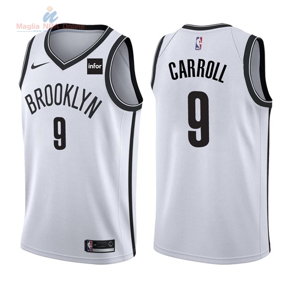 Acquista Maglia NBA Nike Brooklyn Nets #9 DeMarre Carroll Bianco