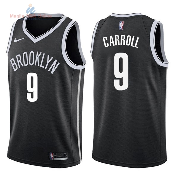 Acquista Maglia NBA Nike Brooklyn Nets #9 DeMarre Carroll Nero Icon