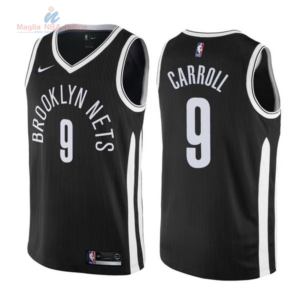 Acquista Maglia NBA Nike Brooklyn Nets #9 DeMarre Carroll Nike Nero Città