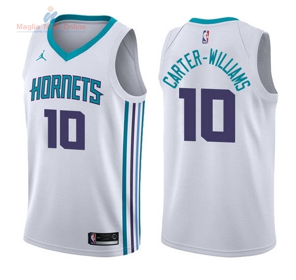 Acquista Maglia NBA Nike Charlotte Hornets #10 Michael Carter Williams Bianco Association
