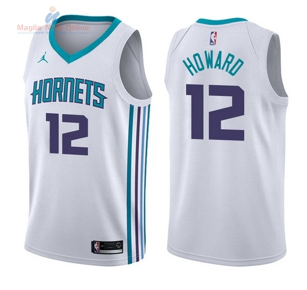 Acquista Maglia NBA Nike Charlotte Hornets #12 Dwight Howard Bianco Association