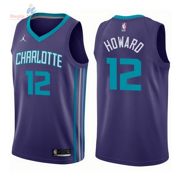 Acquista Maglia NBA Nike Charlotte Hornets #12 Dwight Howard Porpora Statement