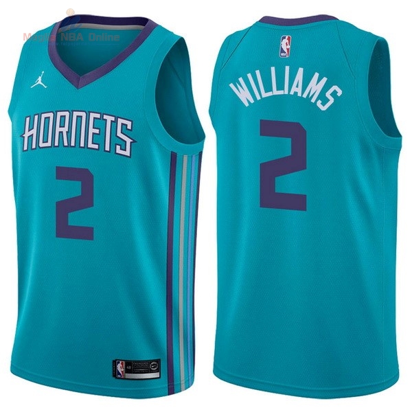 Acquista Maglia NBA Nike Charlotte Hornets #2 Marvin Williams Verde Icon