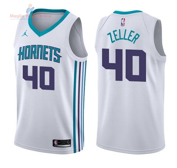 Acquista Maglia NBA Nike Charlotte Hornets #40 Cody Zeller Bianco Association