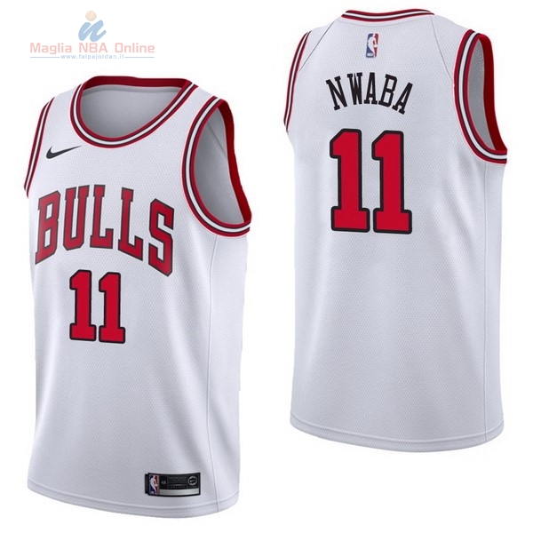 Acquista Maglia NBA Nike Chicago Bulls #11 David Nwaba Bianco Association