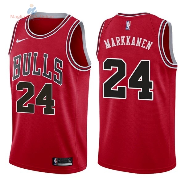 Acquista Maglia NBA Nike Chicago Bulls #24 Lauri Markkanen Rosso Icon
