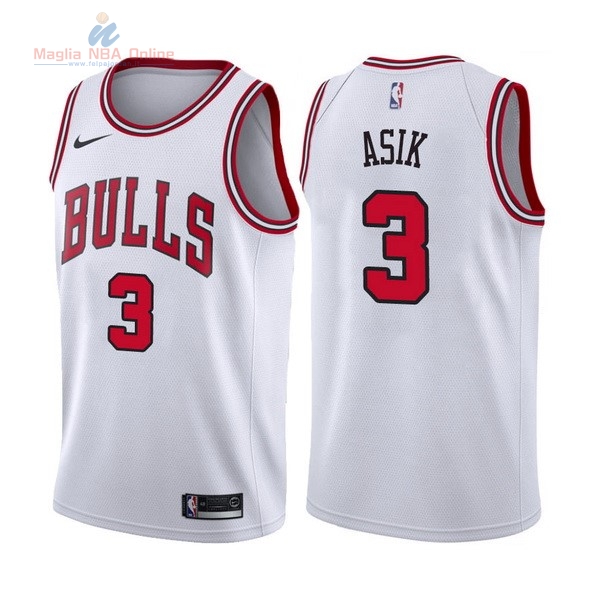 Acquista Maglia NBA Nike Chicago Bulls #3 Dwyane Wade Bianco Association