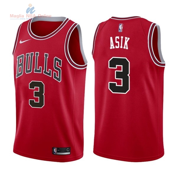 Acquista Maglia NBA Nike Chicago Bulls #3 Dwyane Wade Rosso Icon