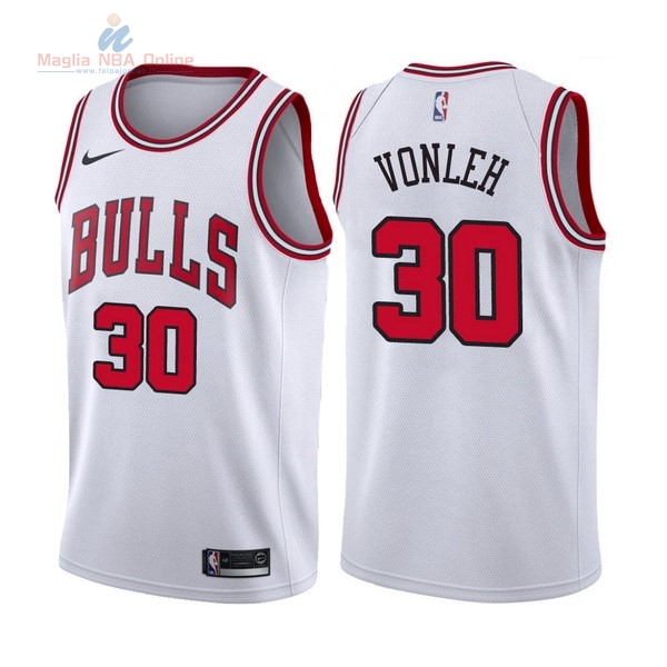 Acquista Maglia NBA Nike Chicago Bulls #30 Noah Vonleh Bianco Association