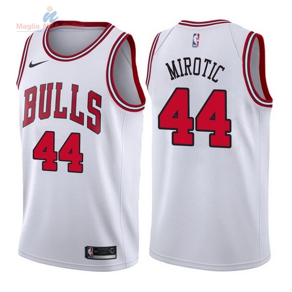 Acquista Maglia NBA Nike Chicago Bulls #44 Nikola Mirotic Bianco Association