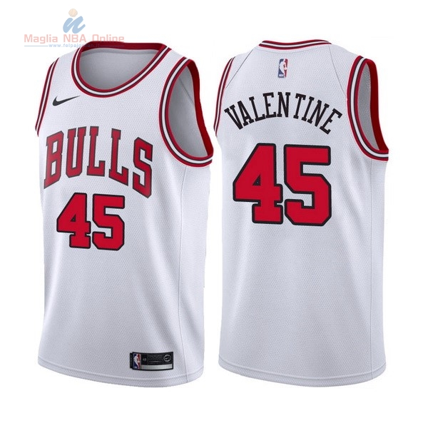 Acquista Maglia NBA Nike Chicago Bulls #45 Denzel Valentine Bianco Association