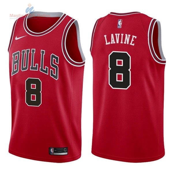 Acquista Maglia NBA Nike Chicago Bulls #8 Zach Lavine Rosso Icon