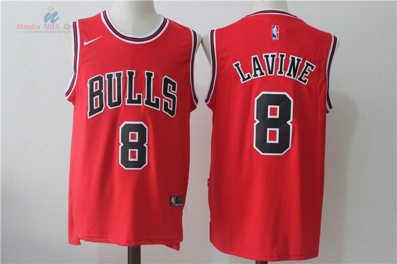Acquista Maglia NBA Nike Chicago Bulls #8 Zach Lavine Rosso Icon