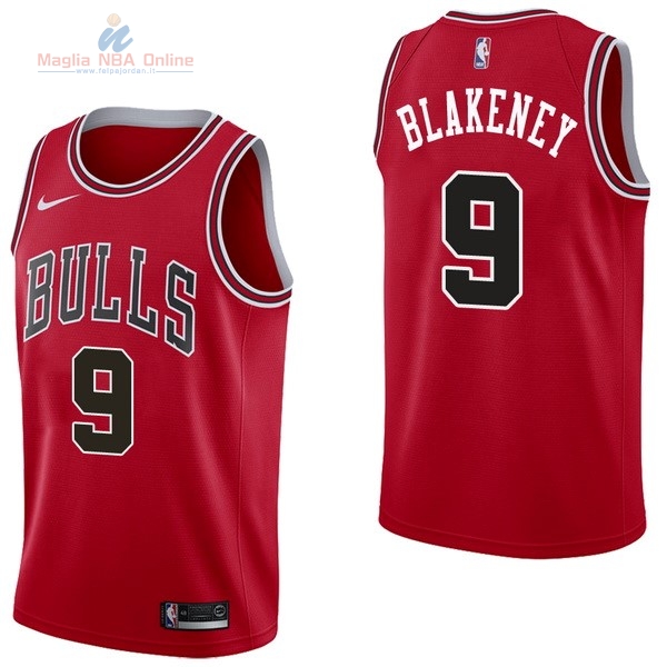 Acquista Maglia NBA Nike Chicago Bulls #9 Antonio Blakeney Rosso Icon