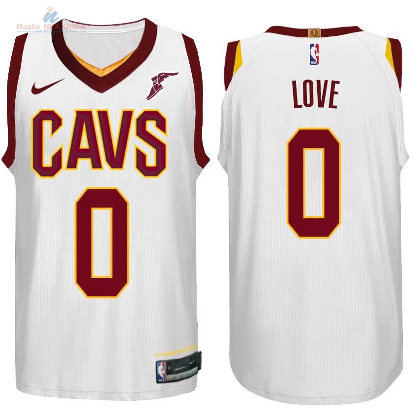 Acquista Maglia NBA Nike Cleveland Cavaliers #0 Kevin Love Bianco