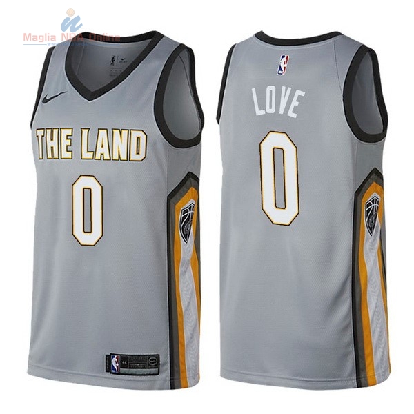 Acquista Maglia NBA Nike Cleveland Cavaliers #0 Kevin Love Nike Grigio Città