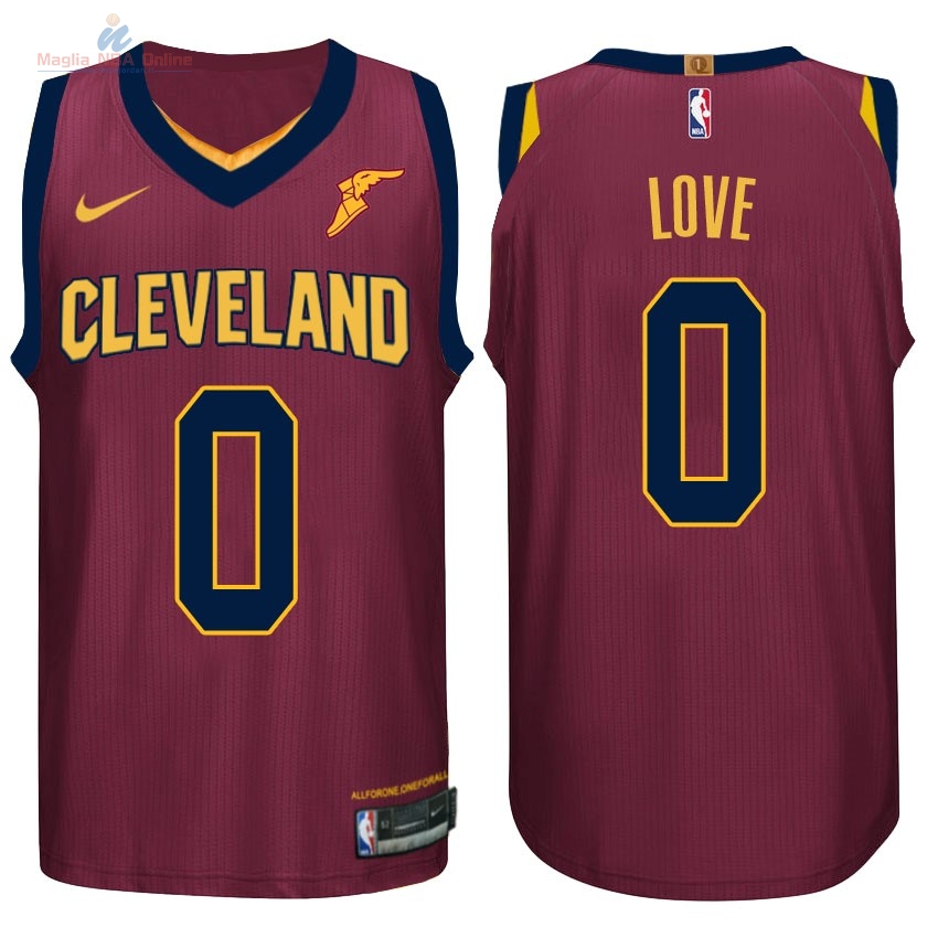 Acquista Maglia NBA Nike Cleveland Cavaliers #0 Kevin Love Rosso