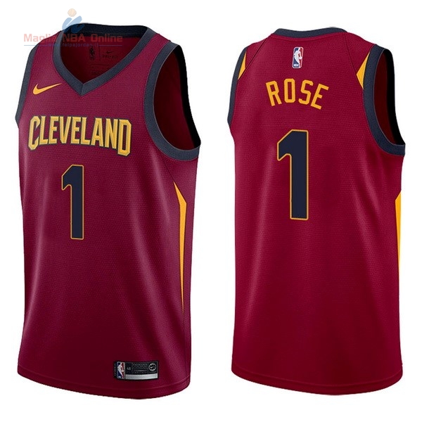 Acquista Maglia NBA Nike Cleveland Cavaliers #1 Derrick Rose Rosso Icon