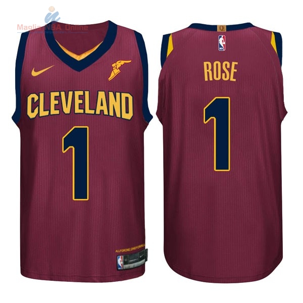 Acquista Maglia NBA Nike Cleveland Cavaliers #1 Derrick Rose Rosso