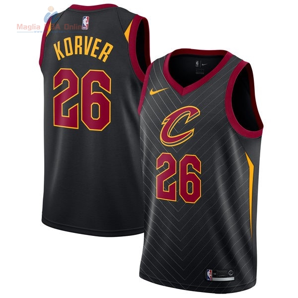 Acquista Maglia NBA Nike Cleveland Cavaliers #26 Kyle Korver Nero Statement