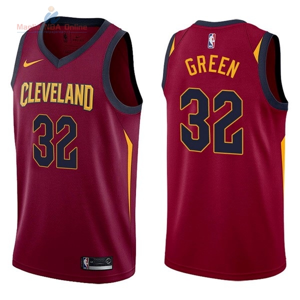 Acquista Maglia NBA Nike Cleveland Cavaliers #32 Jeff Green Rosso Icon