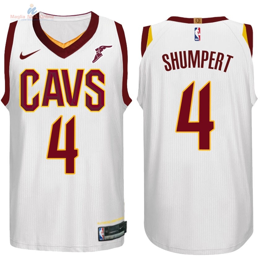 Acquista Maglia NBA Nike Cleveland Cavaliers #4 Iman Shumpert Bianco